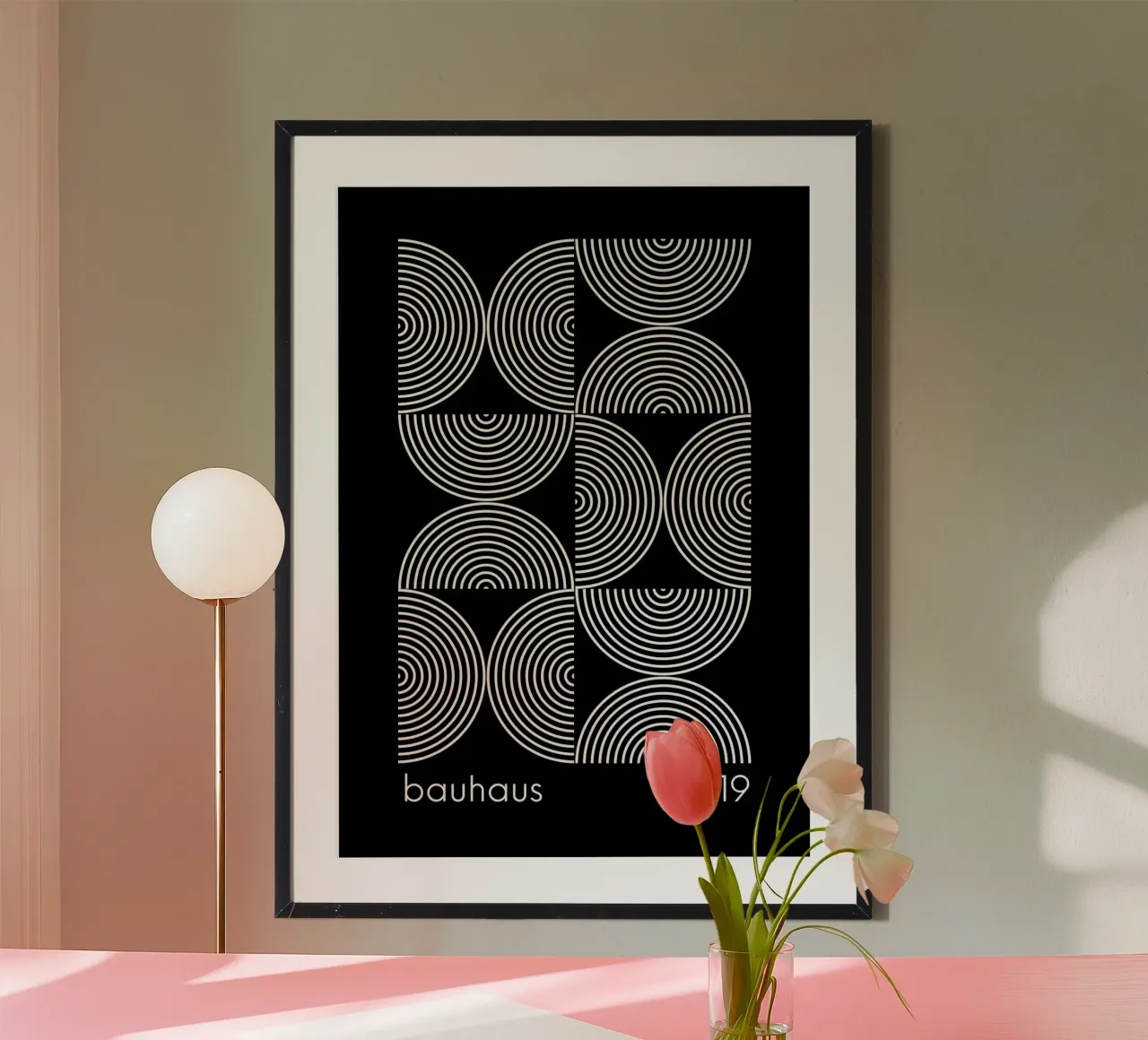 Bauhaus Geometrische Print | Iconisch Abstract Ontwerp hahnemühle van NorwesClub