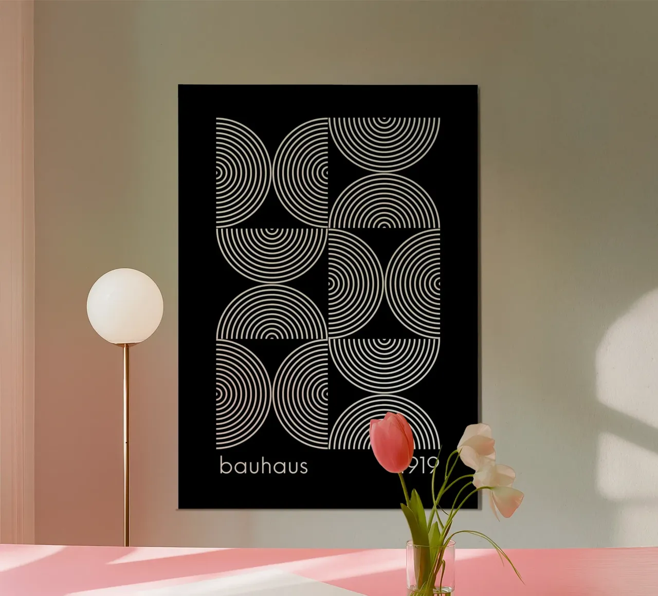 Bauhaus Geometrische Print | Iconisch Abstract Ontwerp hahnemühle van NorwesClub