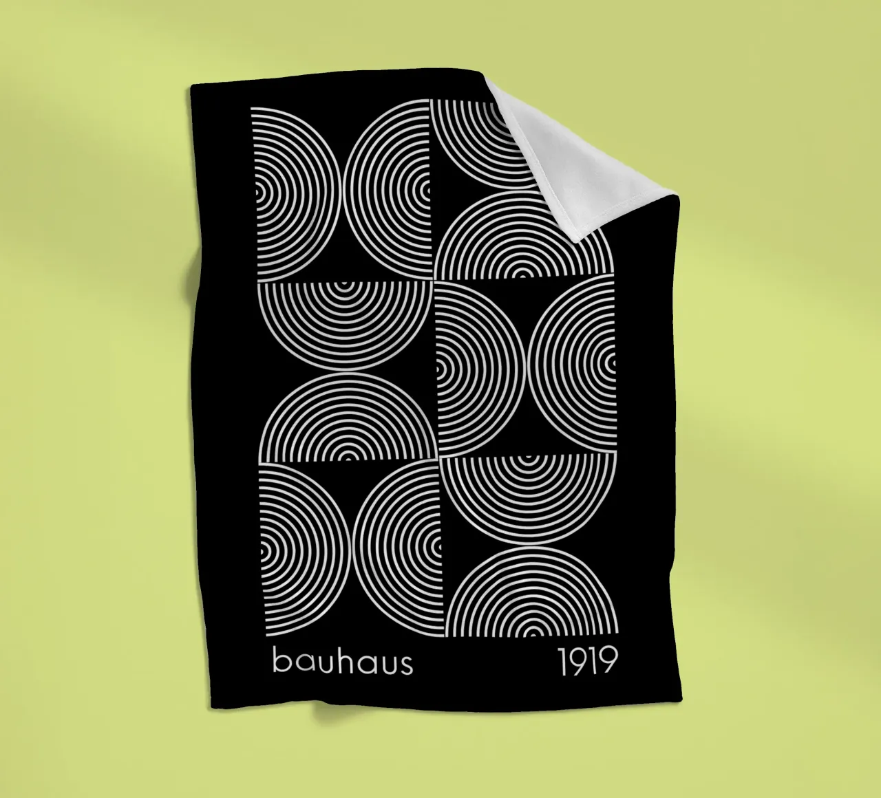 Bauhaus Geometrische Print | Iconisch Abstract Ontwerp fleecedeken van NorwesClub