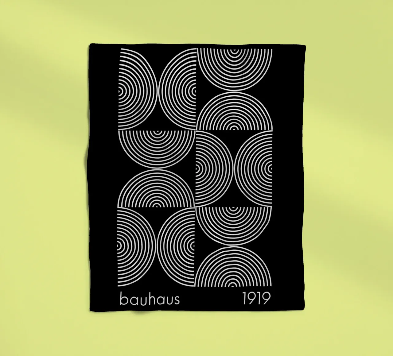 Bauhaus Geometrische Print | Iconisch Abstract Ontwerp fleecedeken van NorwesClub