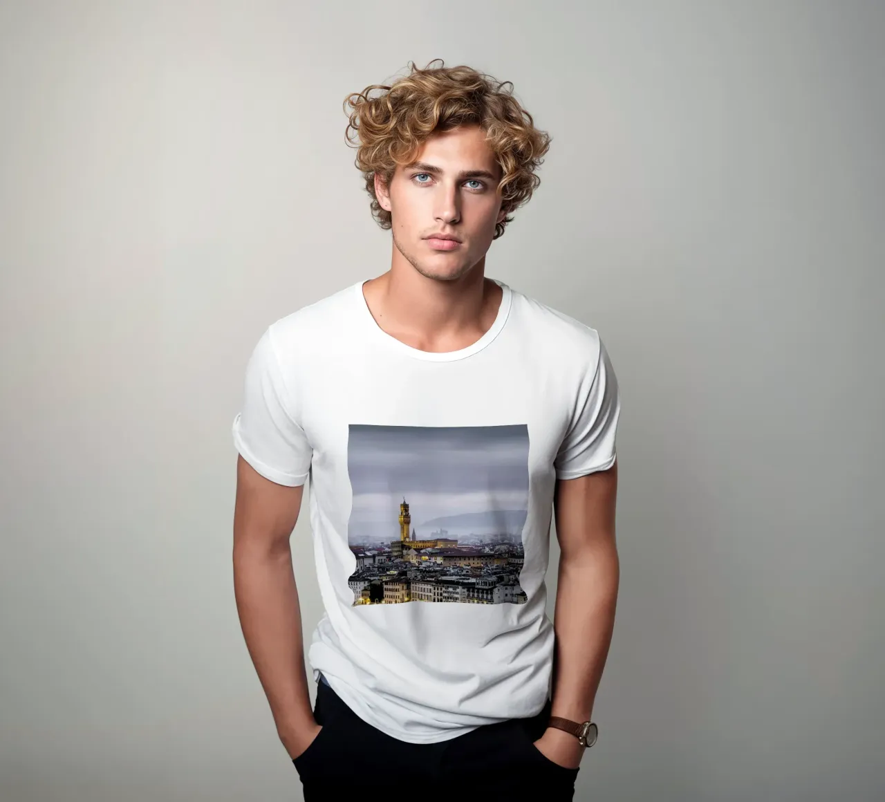 Firenze Study 3   Palazzo Vecchio - Florenz 2019 t-shirt by Håggard Photography | Ronny Behnert