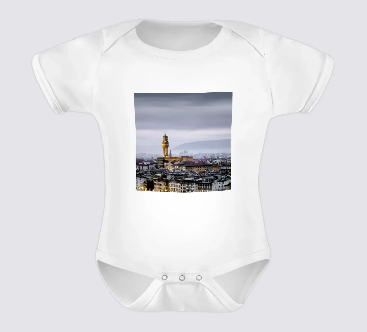 Firenze Study 3   Palazzo Vecchio - Florenz 2019 Kurzarm Babybody von Håggard Photography | Ronny Behnert