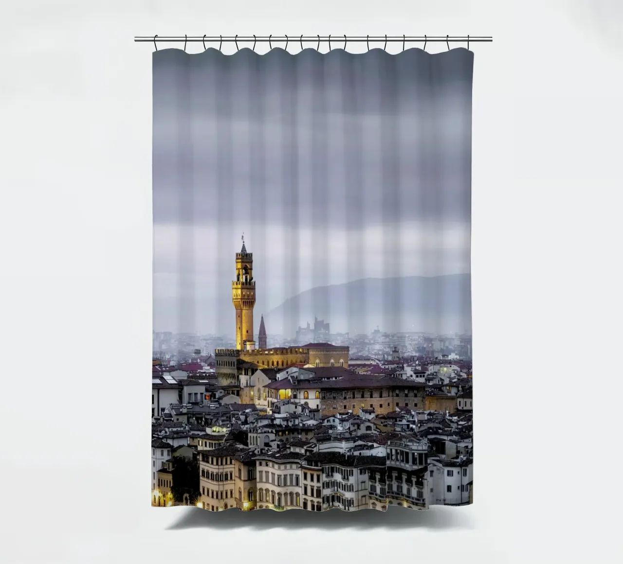 Firenze Study 3   Palazzo Vecchio - Florenz 2019 shower curtain by Håggard Photography | Ronny Behnert