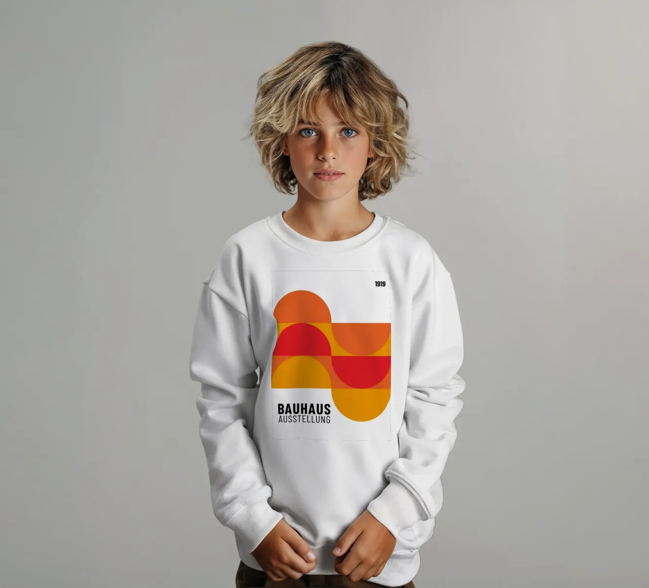 Bauhaus Geometrico Astratto | Iconico Design Moderno felpa bambino da NorwesClub