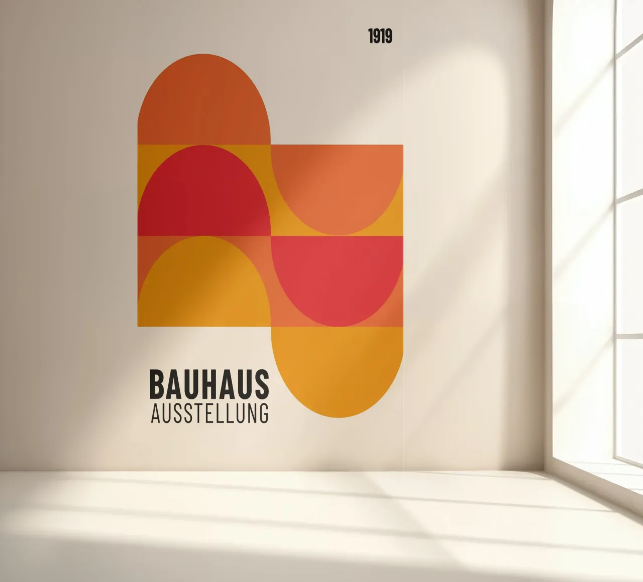 Bauhaus Geometric Abstract | Iconic Modern Design photo wallpaper by NorwesClub
