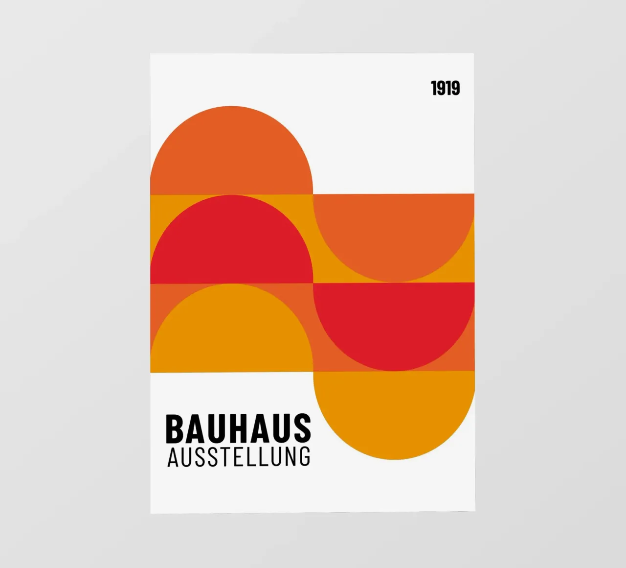 Bauhaus Geometrico Astratto | Iconico Design Moderno telo in pvc da NorwesClub