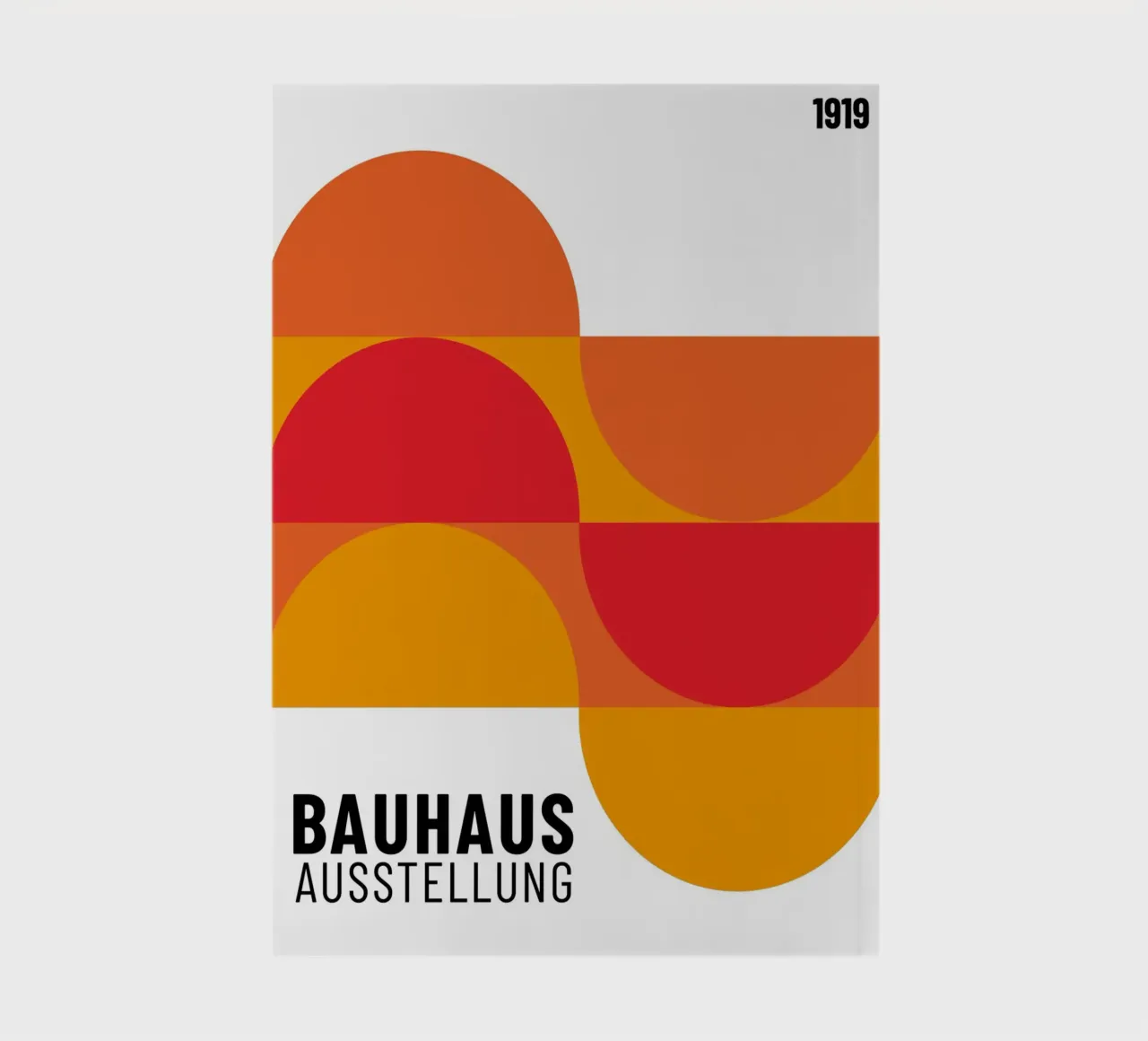 Bauhaus Geometric Abstract | Iconic Modern Design notebook by NorwesClub