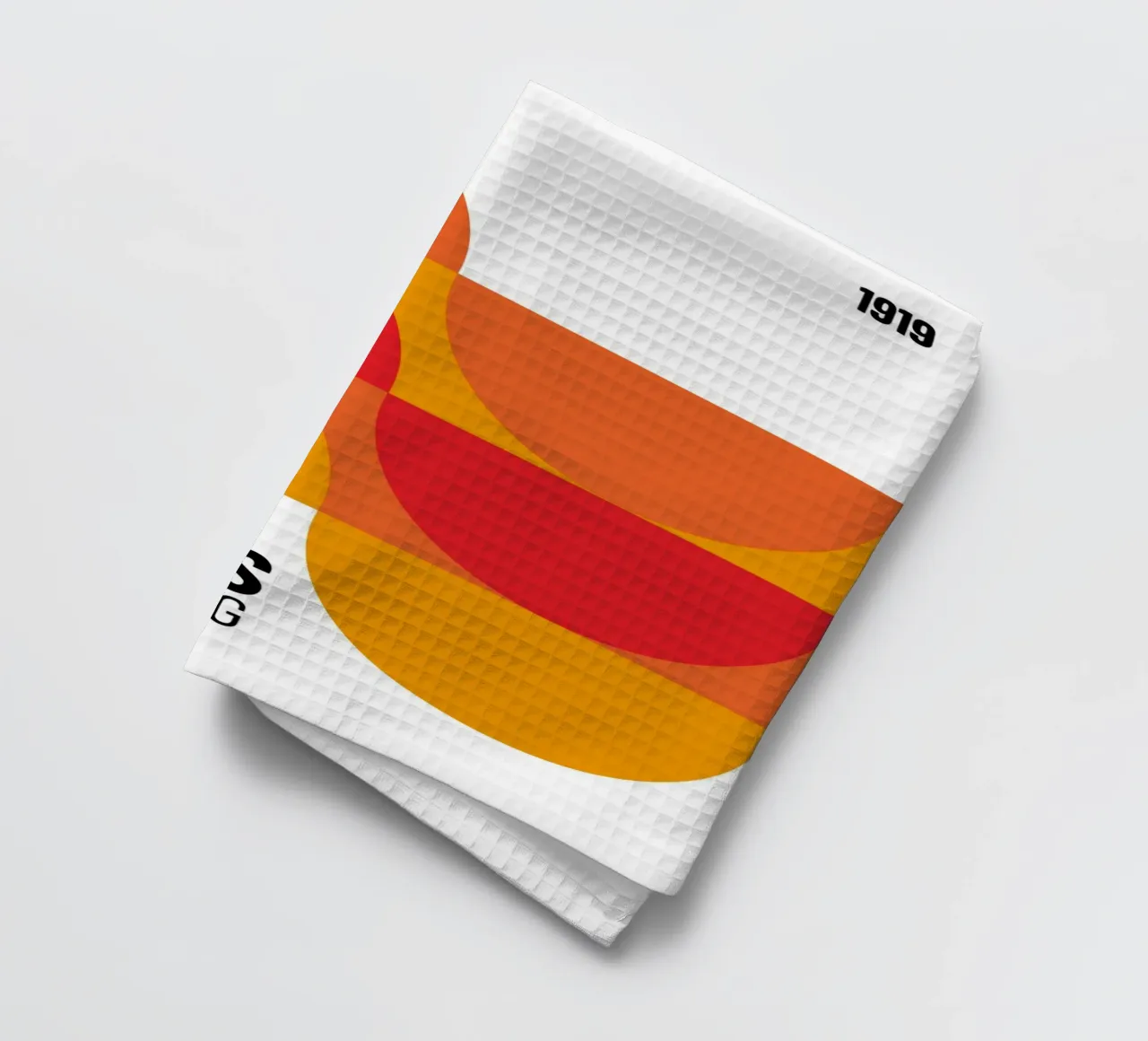 Bauhaus Geometric Abstract | Iconic Modern Design torchon de NorwesClub