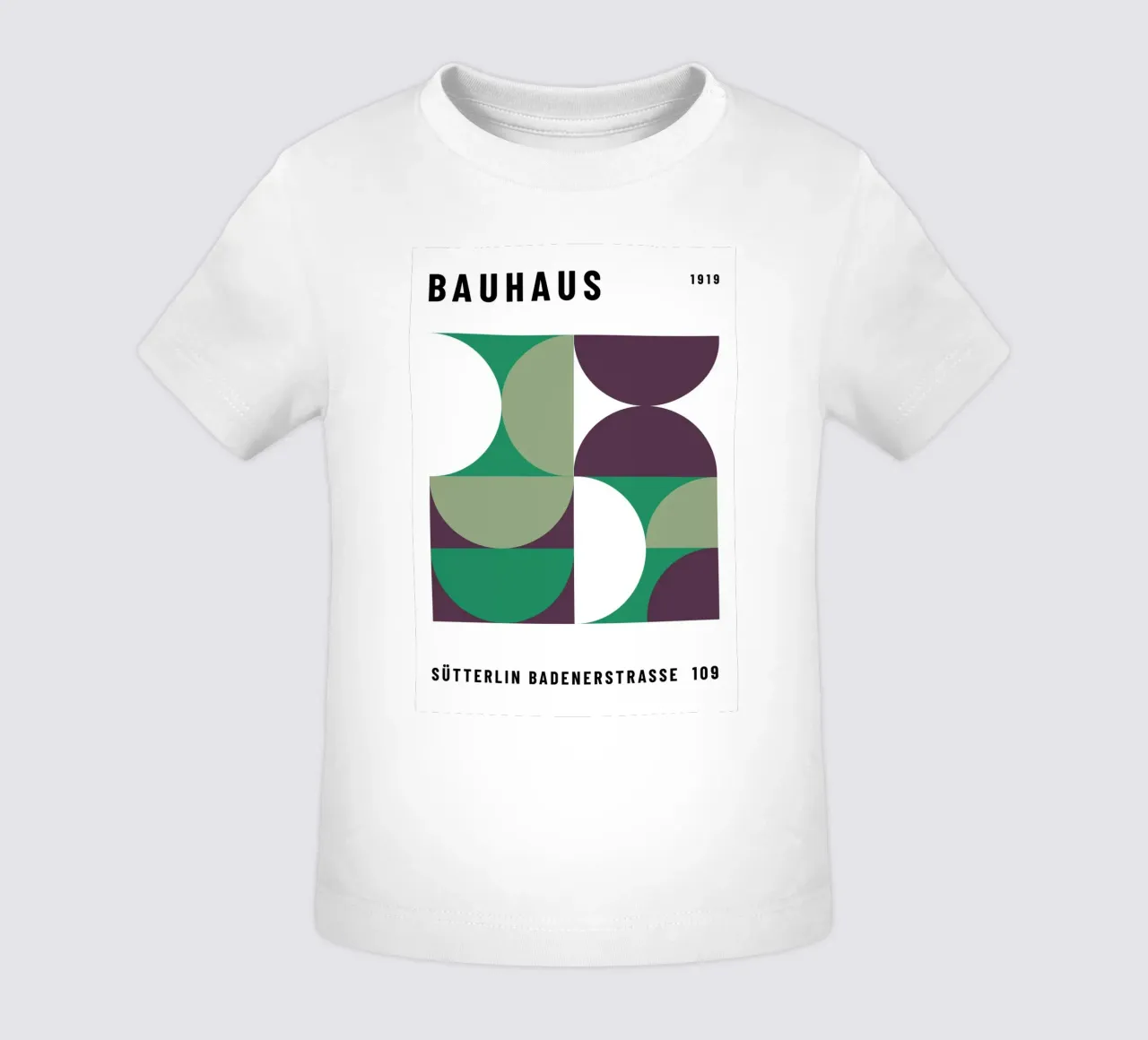 Bauhaus Geometric Pattern | Iconic Abstract Design camiseta de bebé de NorwesClub