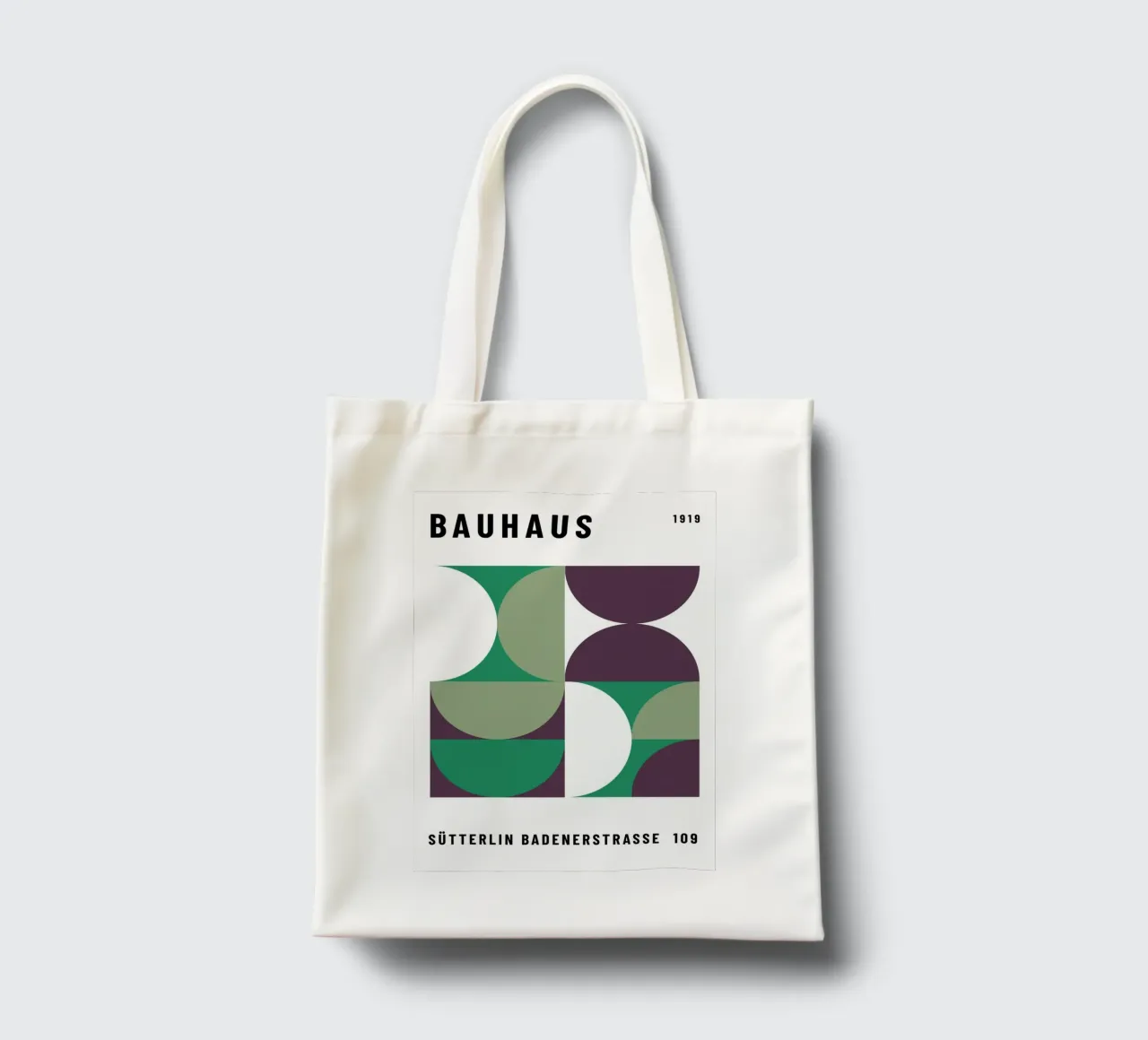 Bauhaus Geometric Pattern | Iconic Abstract Design tote bag by NorwesClub