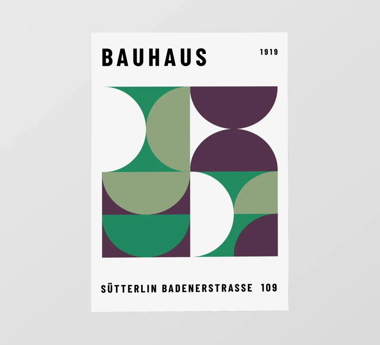 Bauhaus Geometric Pattern | Iconic Abstract Design papel para pared de NorwesClub