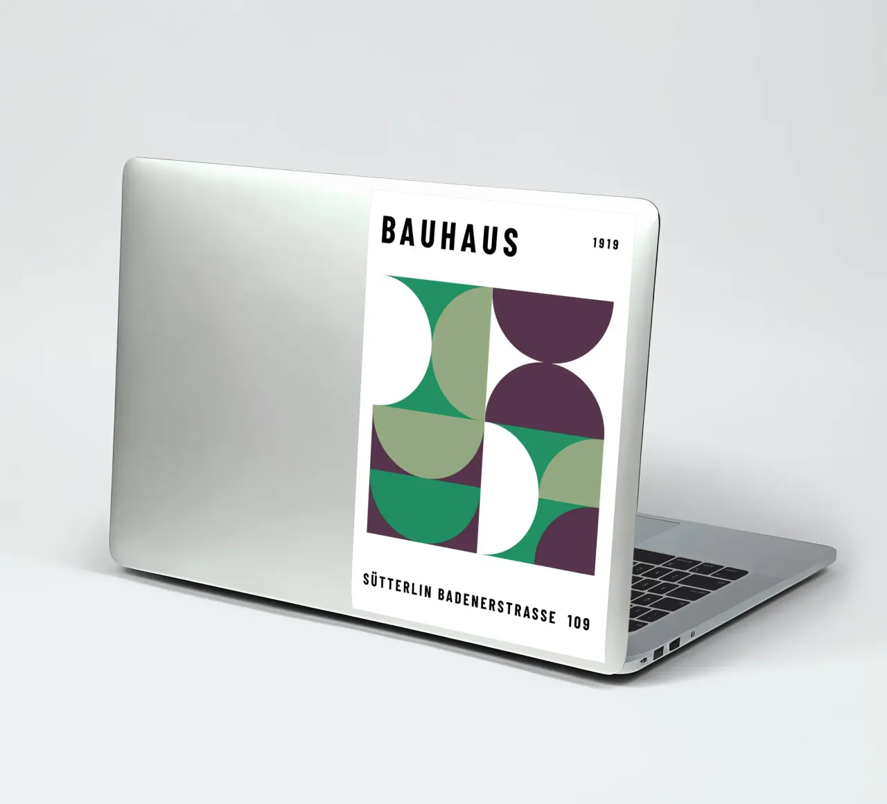 Bauhaus Geometric Pattern | Iconic Abstract Design pegatina de NorwesClub