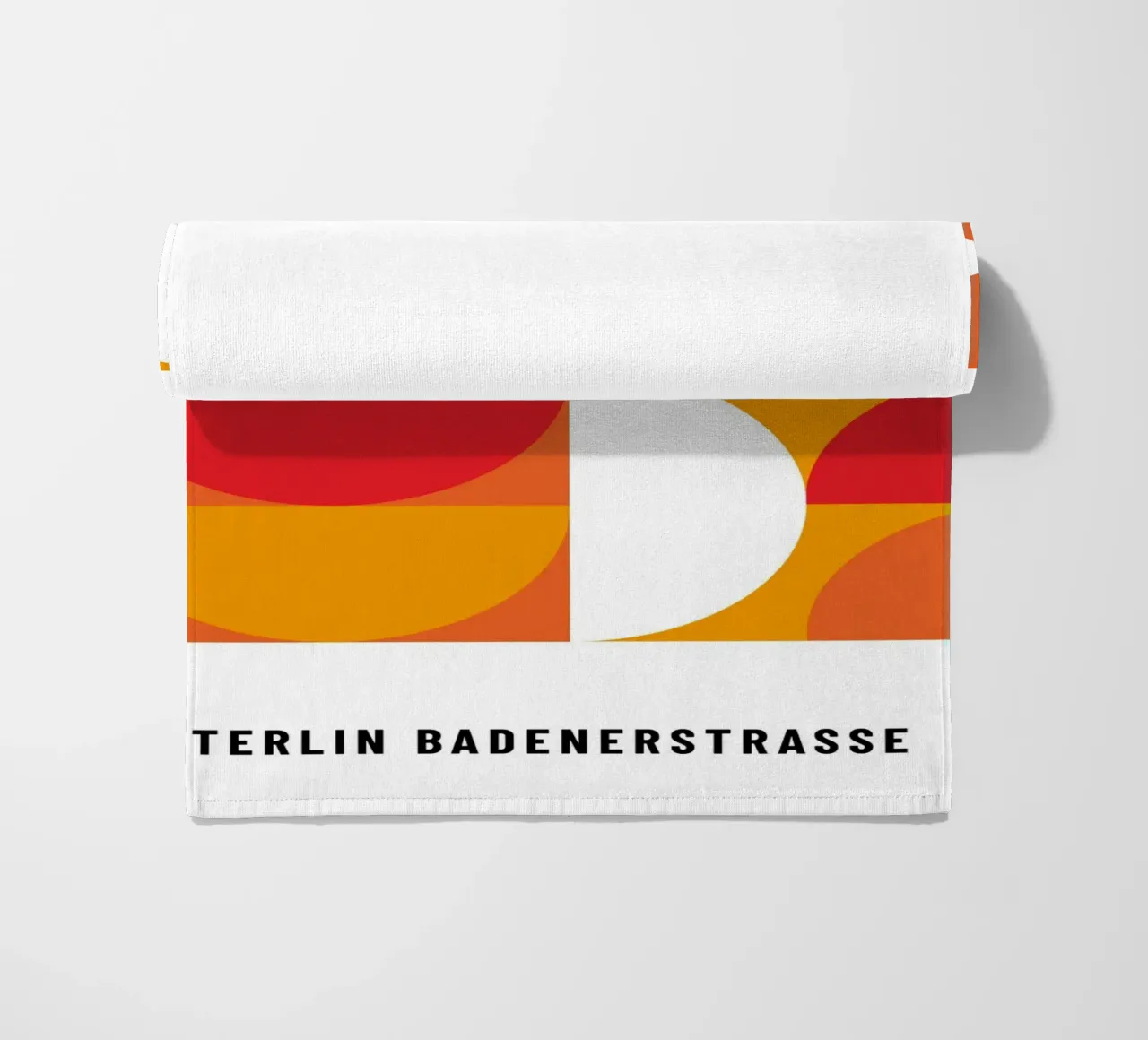 Bauhaus Geometric Print | Vibrant Abstract Design beach towel by NorwesClub