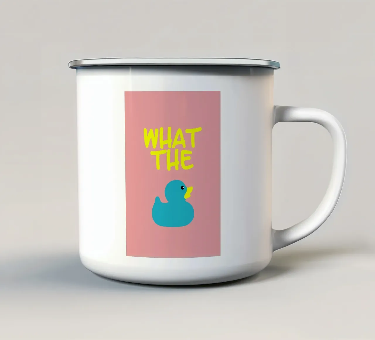 what the duck Emaille Tasse von maramirage