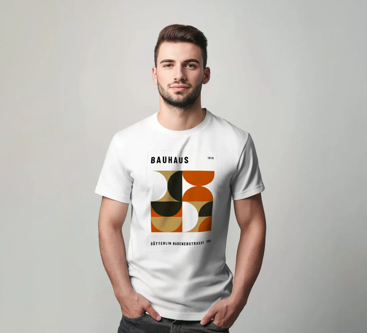 Bauhaus Geometric Pattern | Abstract Design Print camiseta de NorwesClub