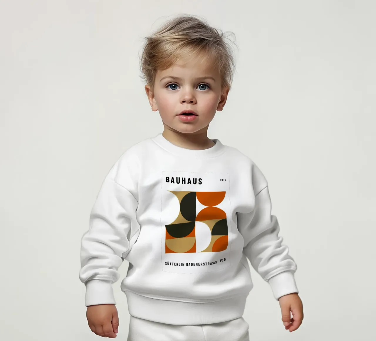 Bauhaus Geometric Pattern | Abstract Design Print sudadera de bebé de NorwesClub