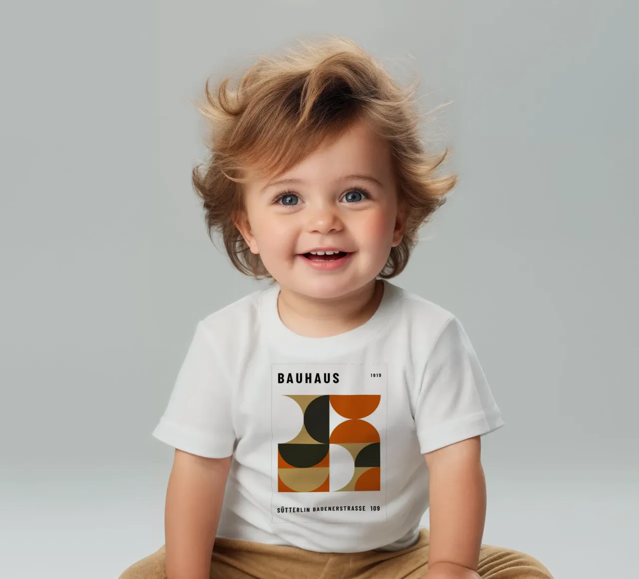 Bauhaus Geometric Pattern | Abstract Design Print camiseta de bebé de NorwesClub