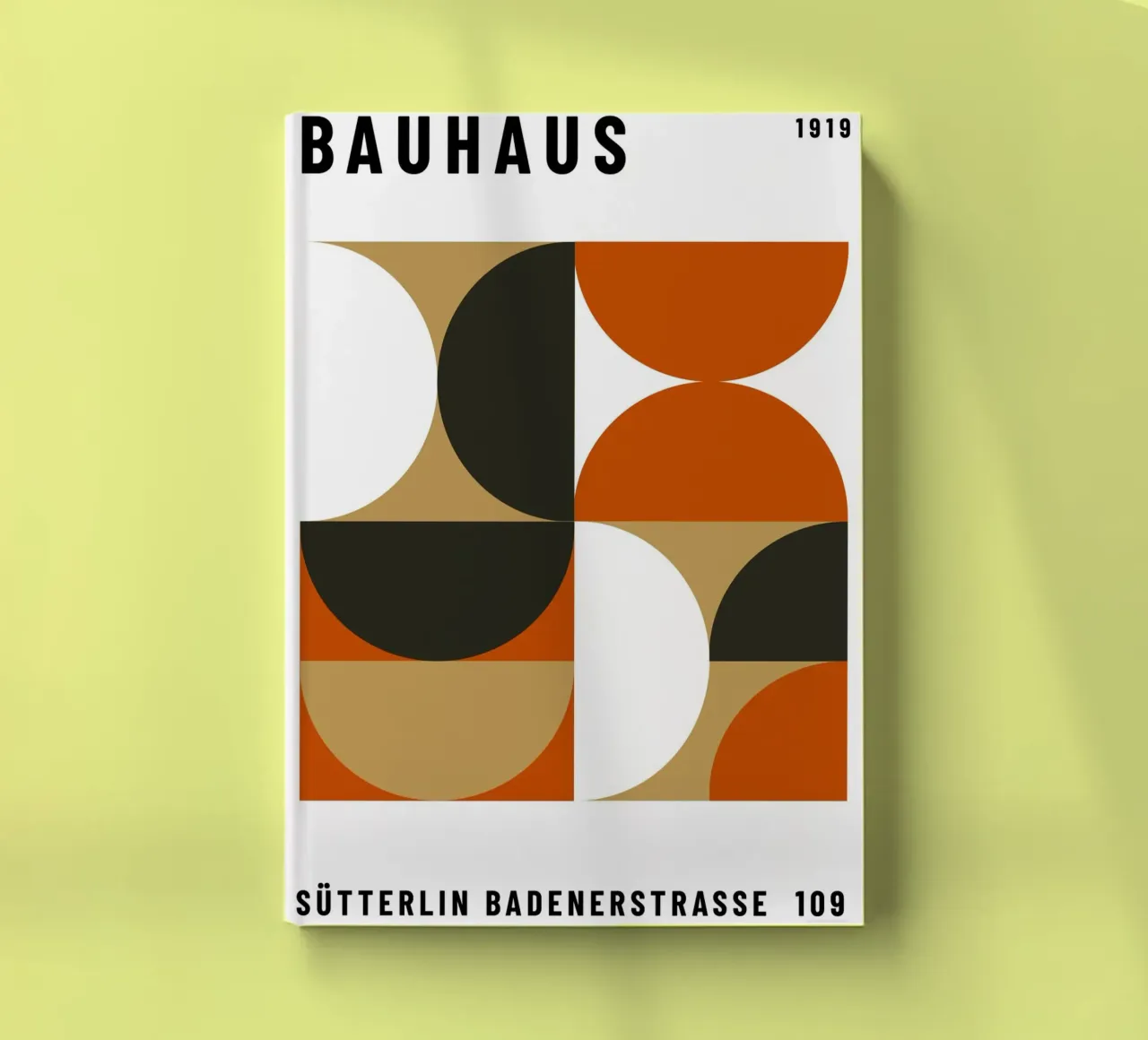 Bauhaus Geometric Pattern | Abstract Design Print notebook by NorwesClub