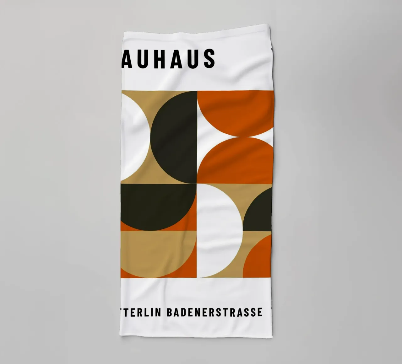 Bauhaus Geometric Pattern | Abstract Design Print towel by NorwesClub