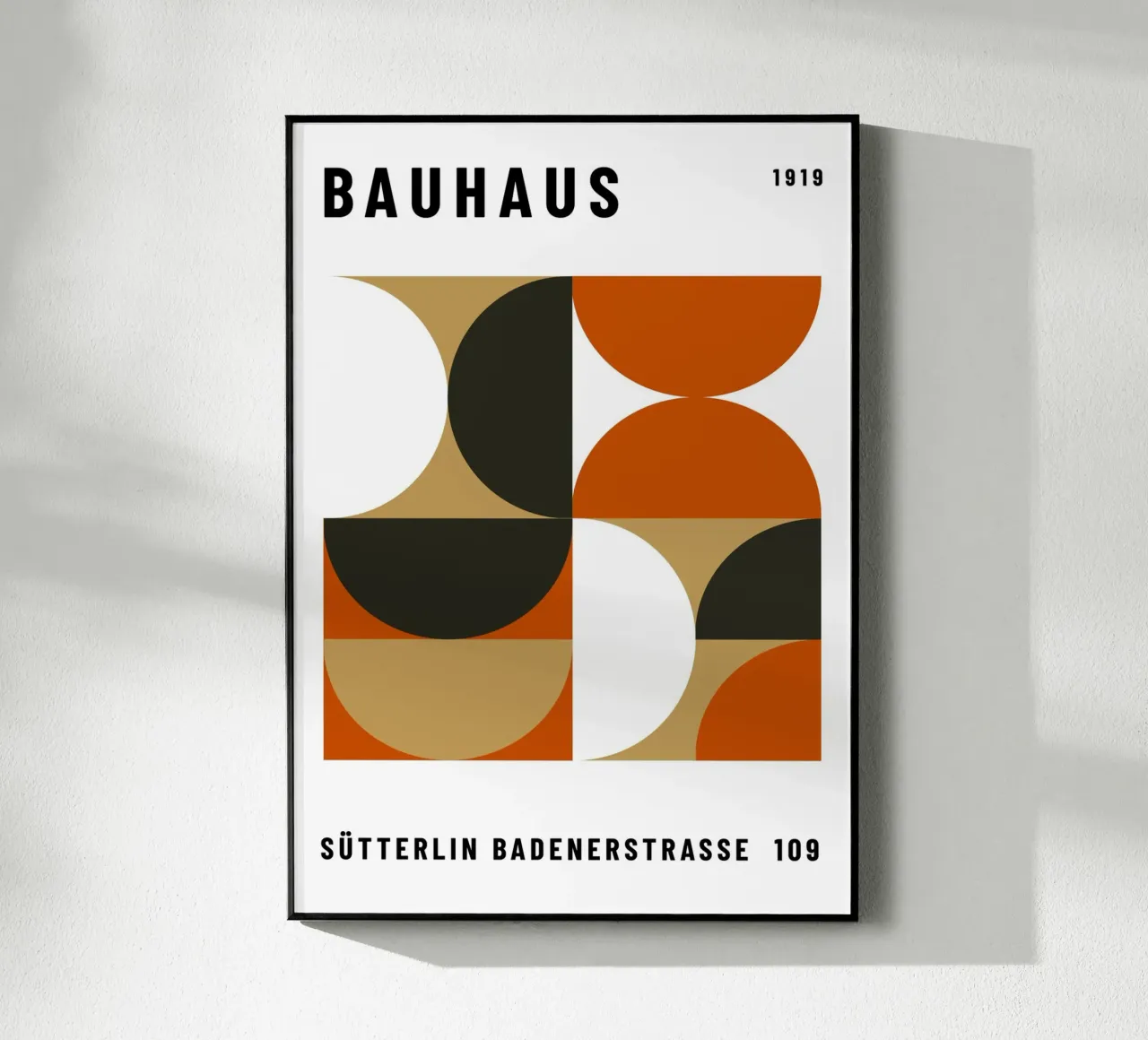 Bauhaus Geometric Pattern | Abstract Design Print metacrilato de NorwesClub