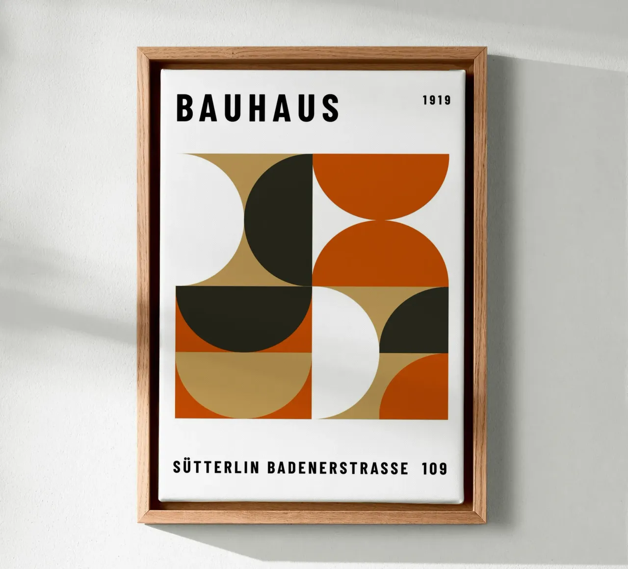Bauhaus Geometric Pattern | Abstract Design Print canvas by NorwesClub