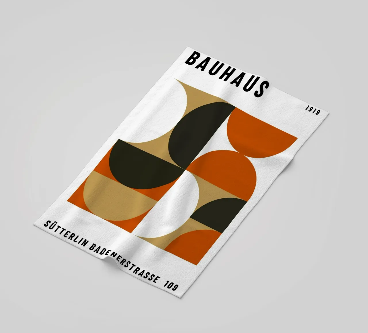 Bauhaus Geometric Pattern | Abstract Design Print toalla de playa de NorwesClub