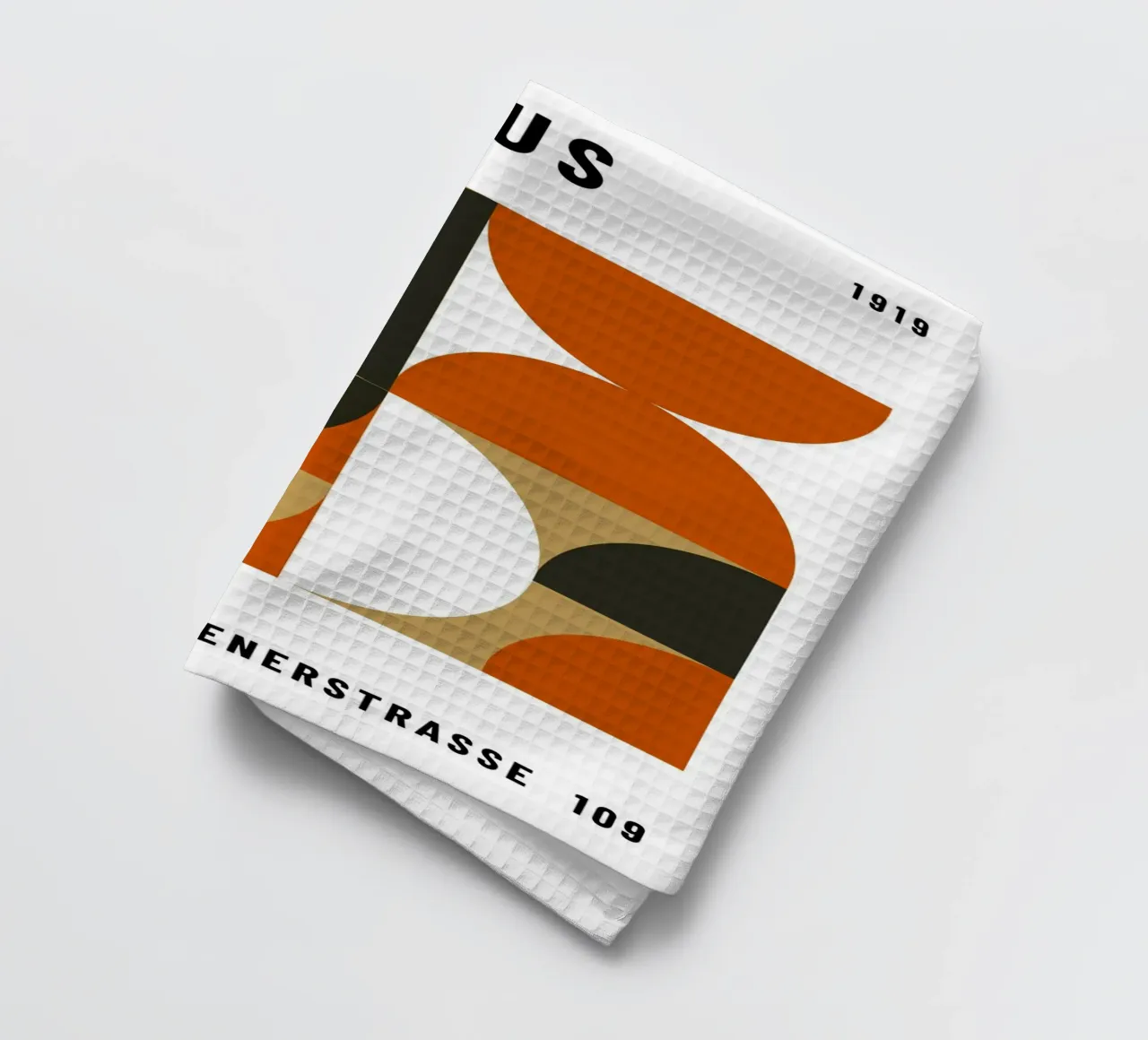 Bauhaus Geometric Pattern | Abstract Design Print torchon de NorwesClub