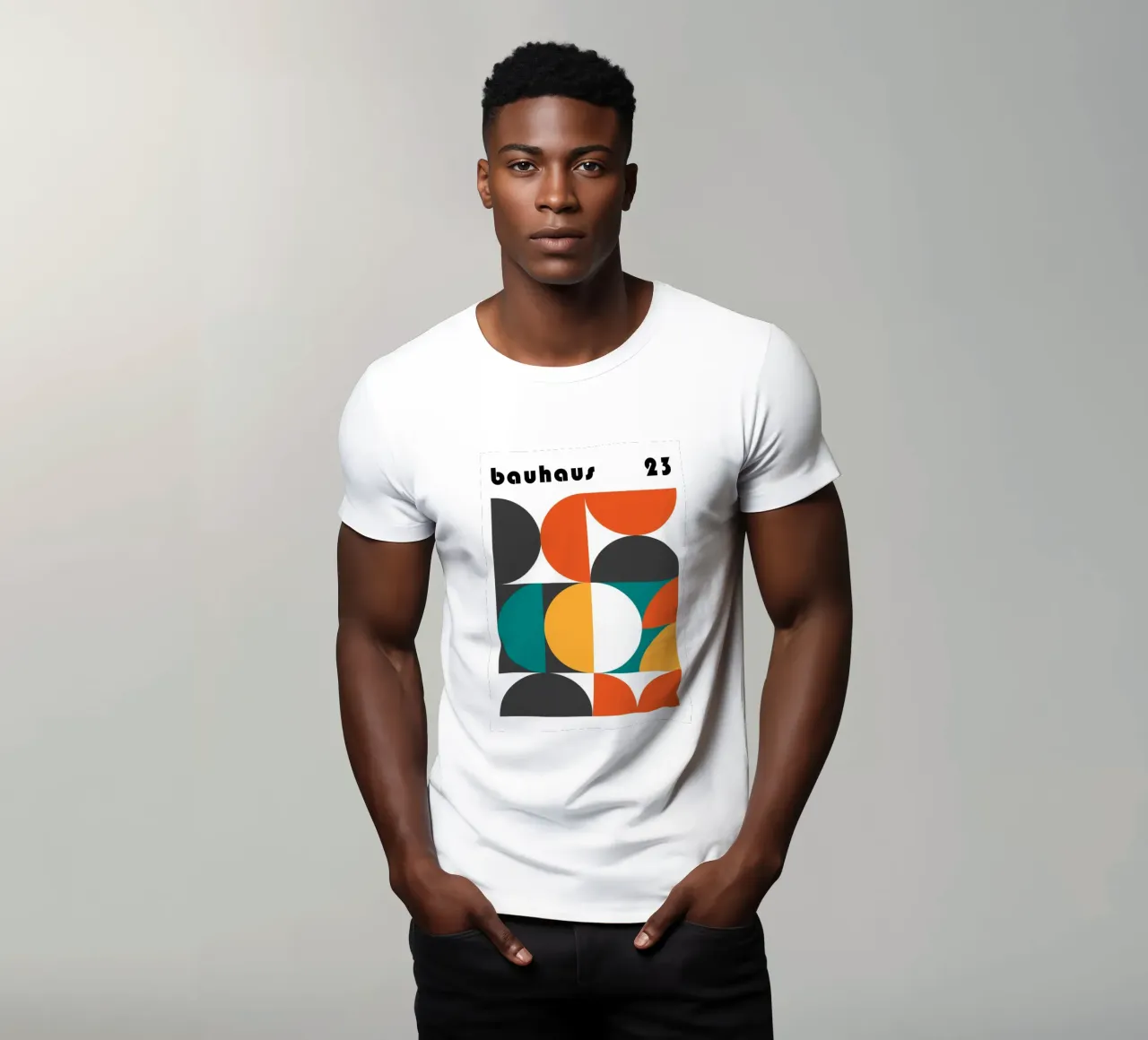 Bauhaus Geometric 1923 | Abstract Design Print t-shirt by NorwesClub
