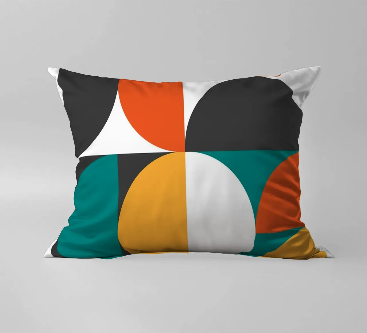 Bauhaus Geometric 1923 | Abstract Design Print decorative cushion by NorwesClub