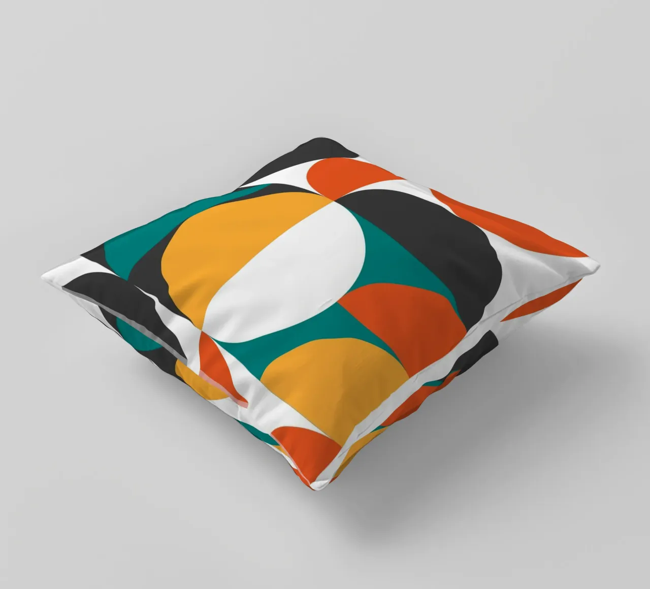 Bauhaus Geometric 1923 | Abstract Design Print decorative cushion by NorwesClub