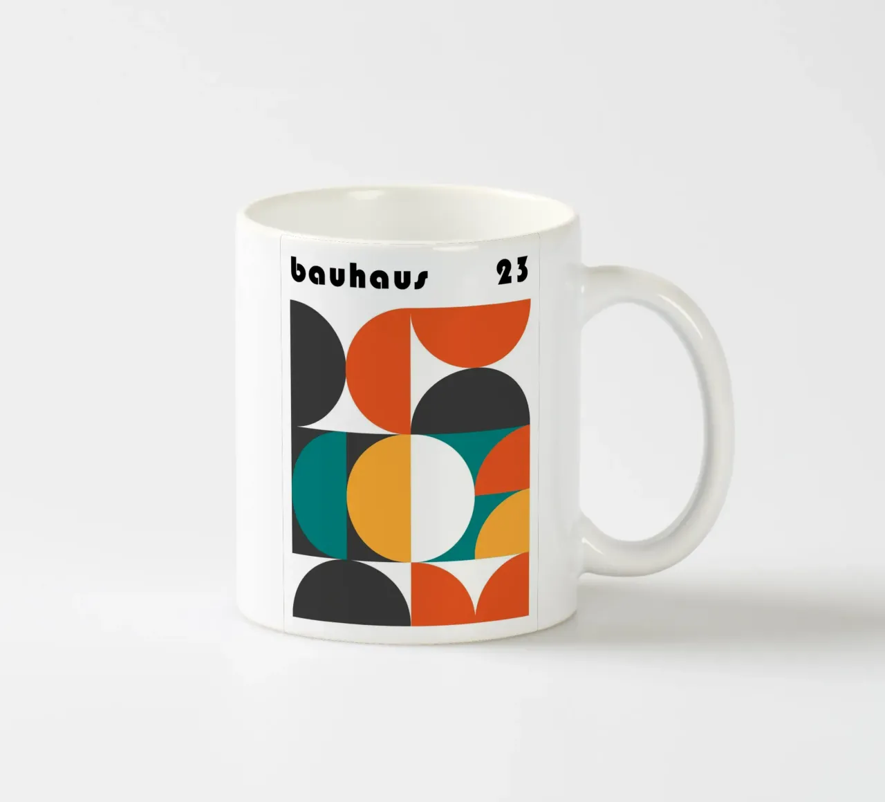 Bauhaus Geometrisch 1923 | Abstract Ontwerp Print keramische mok van NorwesClub