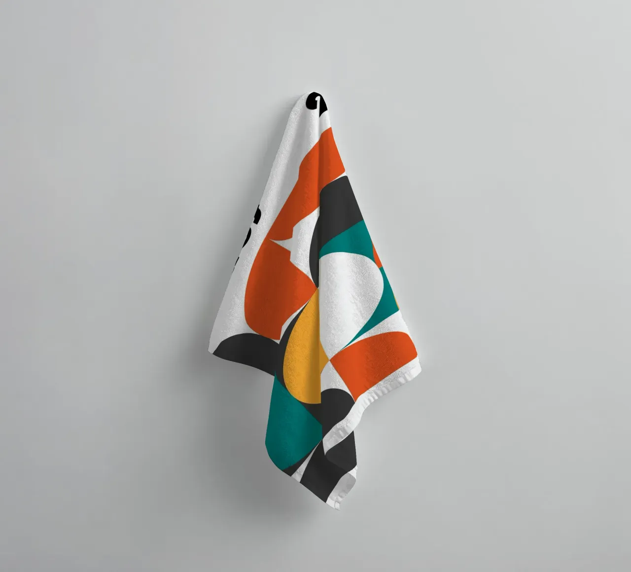 Bauhaus Geometrisch 1923 | Abstract Ontwerp Print badhanddoek van NorwesClub