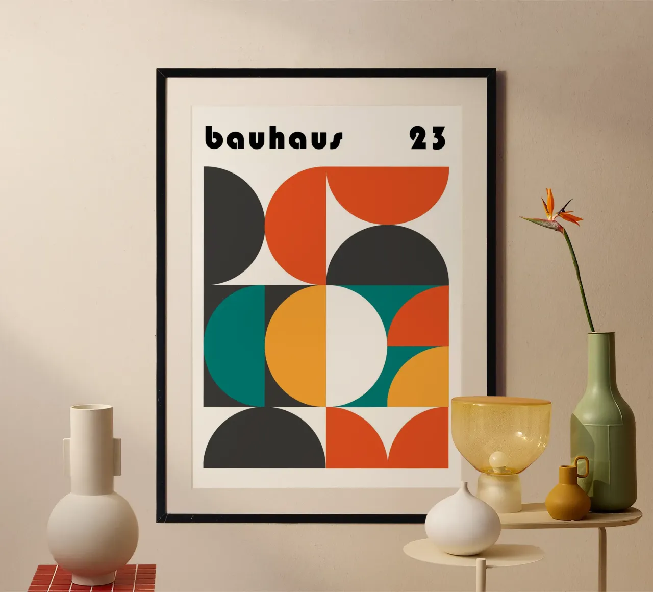 Bauhaus Geometrico 1923 | Stampa design astratto carta hahnemühle da NorwesClub