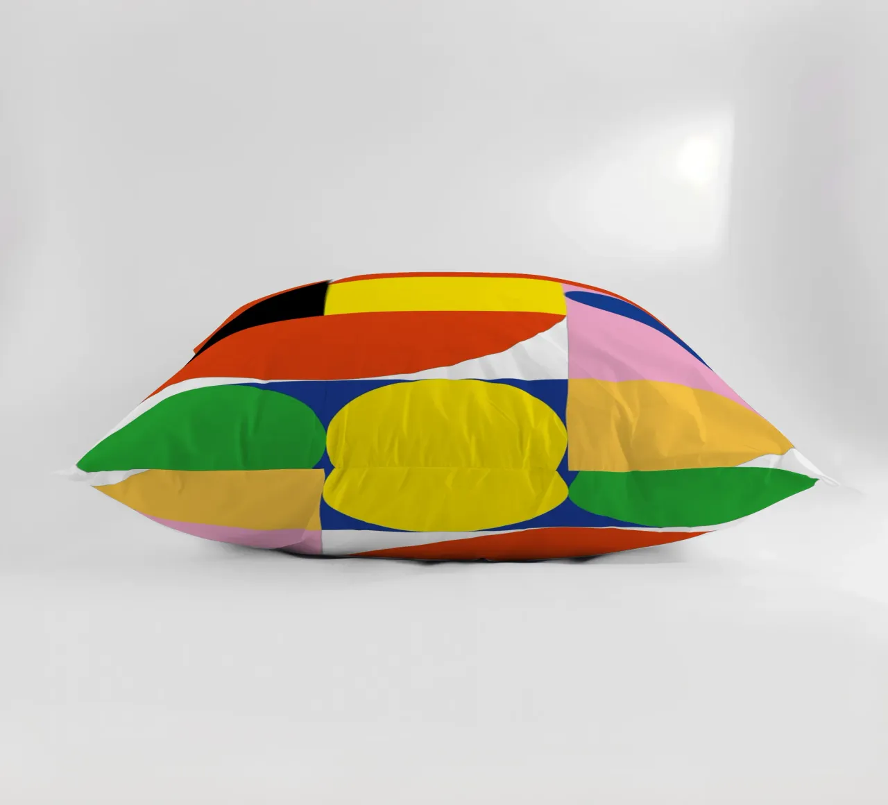 Bauhaus Stream Print | Geometric Abstract Design decorative cushion by NorwesClub