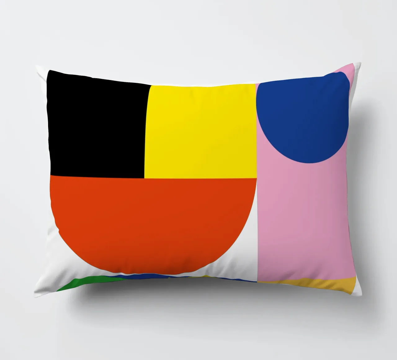 Bauhaus Stream Print | Geometric Abstract Design decorative cushion by NorwesClub