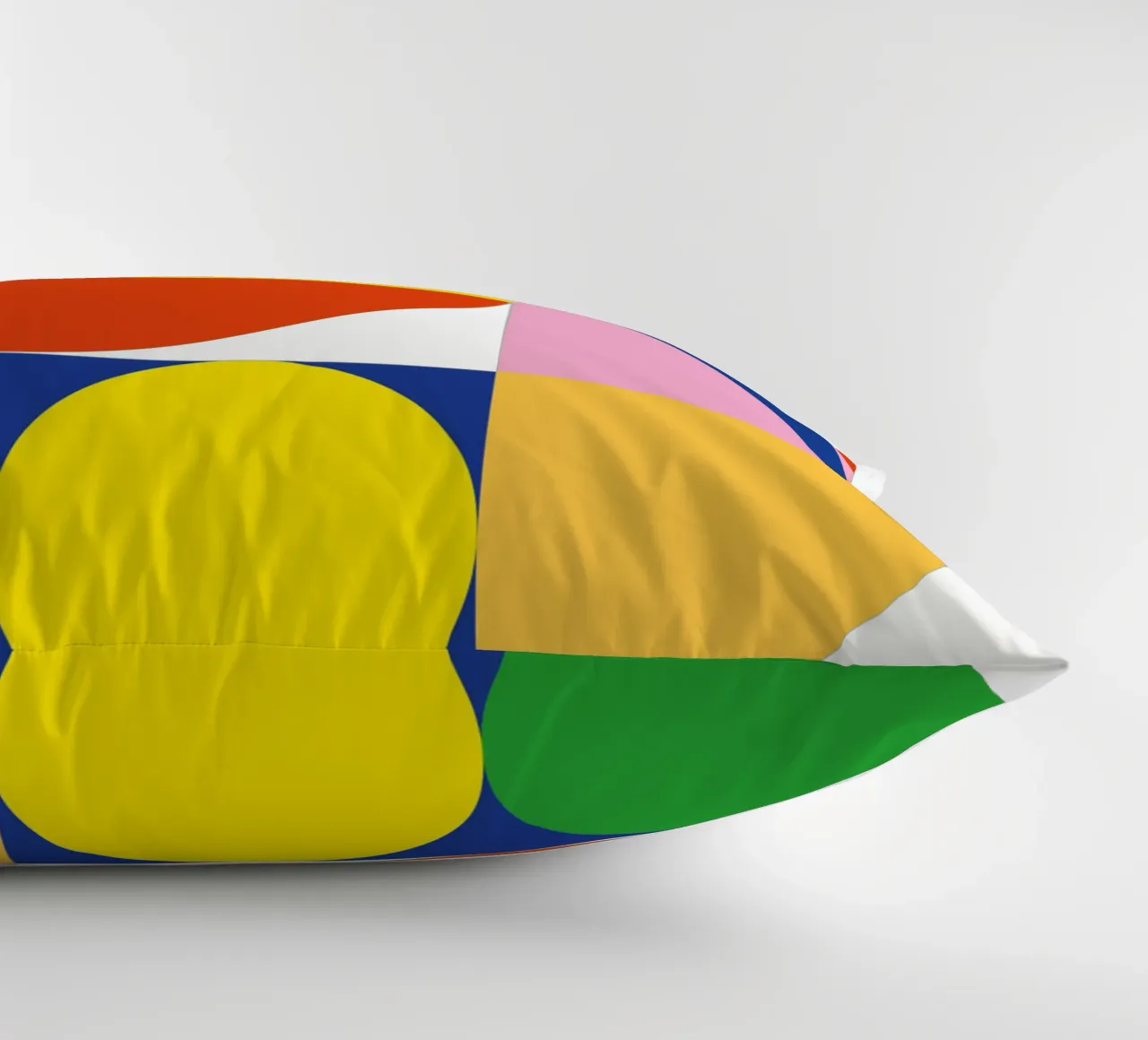Bauhaus Stream Print | Geometric Abstract Design decorative cushion by NorwesClub