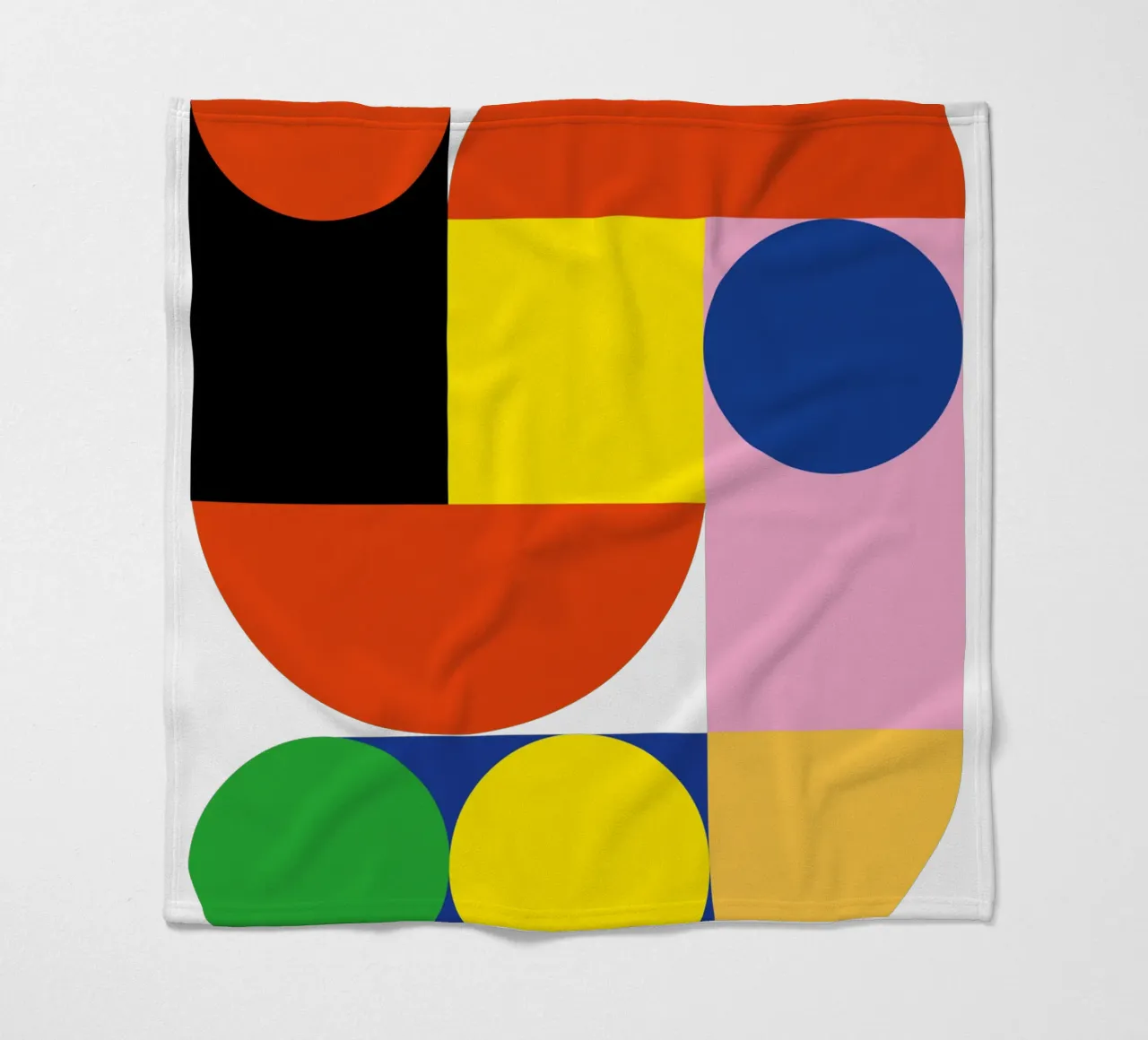 Bauhaus Stream Print | Geometrisch Abstract Ontwerp fleecedeken van NorwesClub