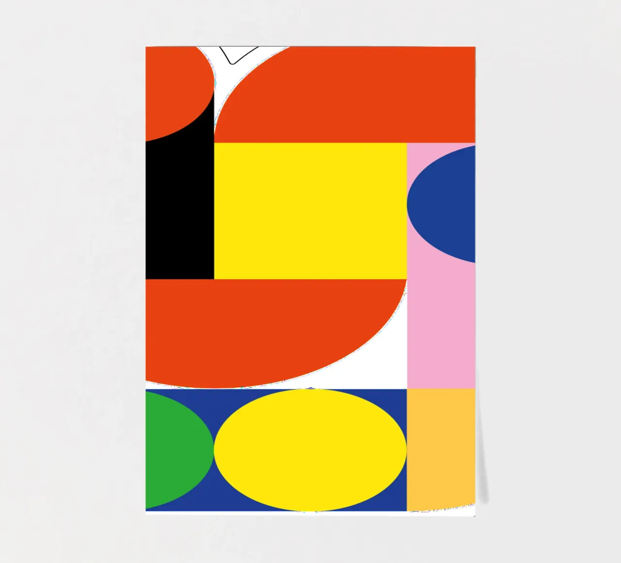 Bauhaus Stream Print | Geometric Abstract Design sticker sheet by NorwesClub