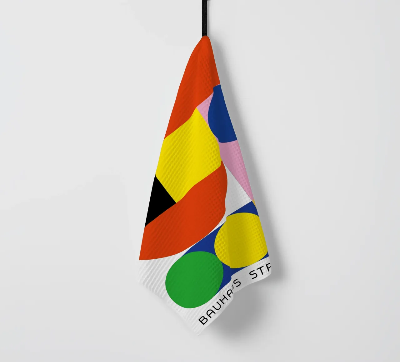 Bauhaus Stream Print | Geometric Abstract Design torchon de NorwesClub