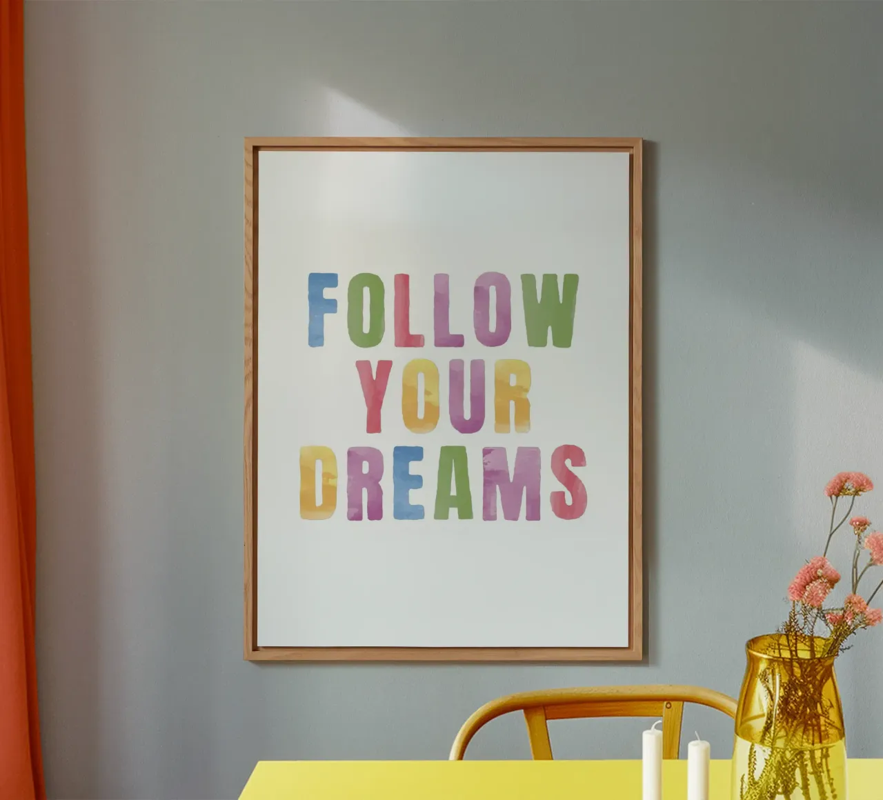 Seguire i propri sogni alluminio dibond da Paigaam Studio