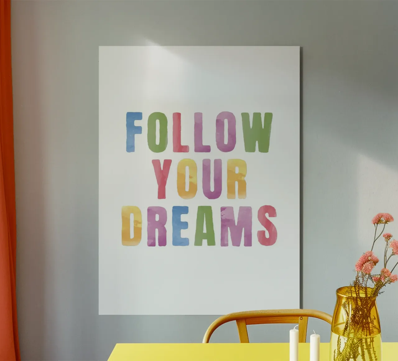Seguire i propri sogni alluminio dibond da Paigaam Studio