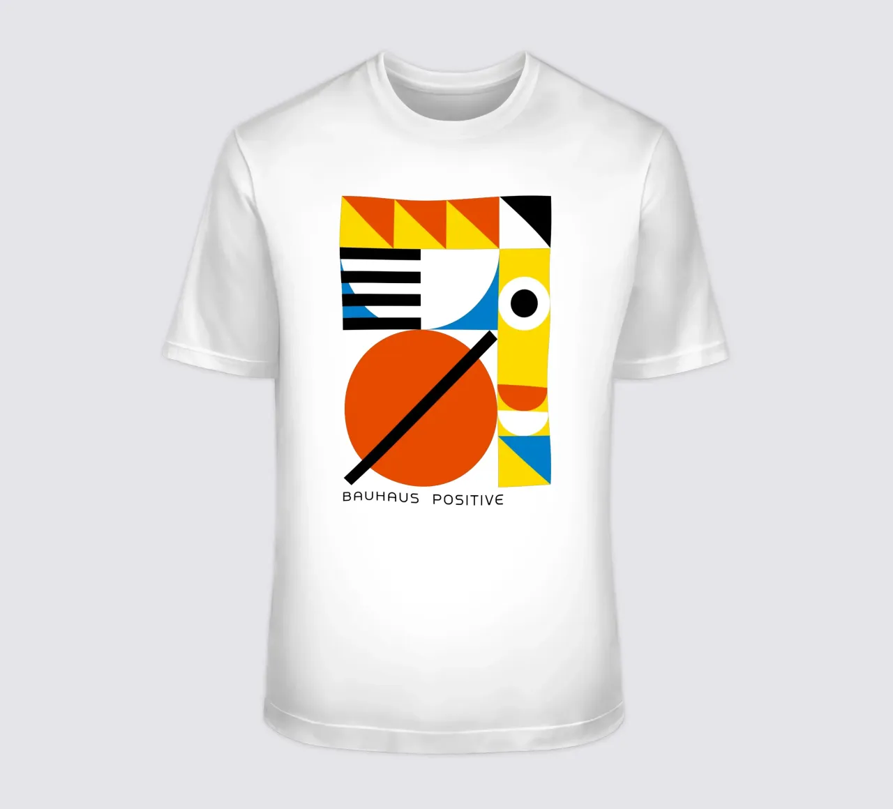 Bauhaus Positieve Print | Geometrische Abstracte Kunst t-shirt van NorwesClub