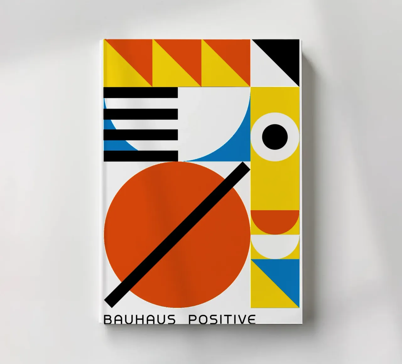 Bauhaus Positive Print | Geometric Abstract Art notebook by NorwesClub