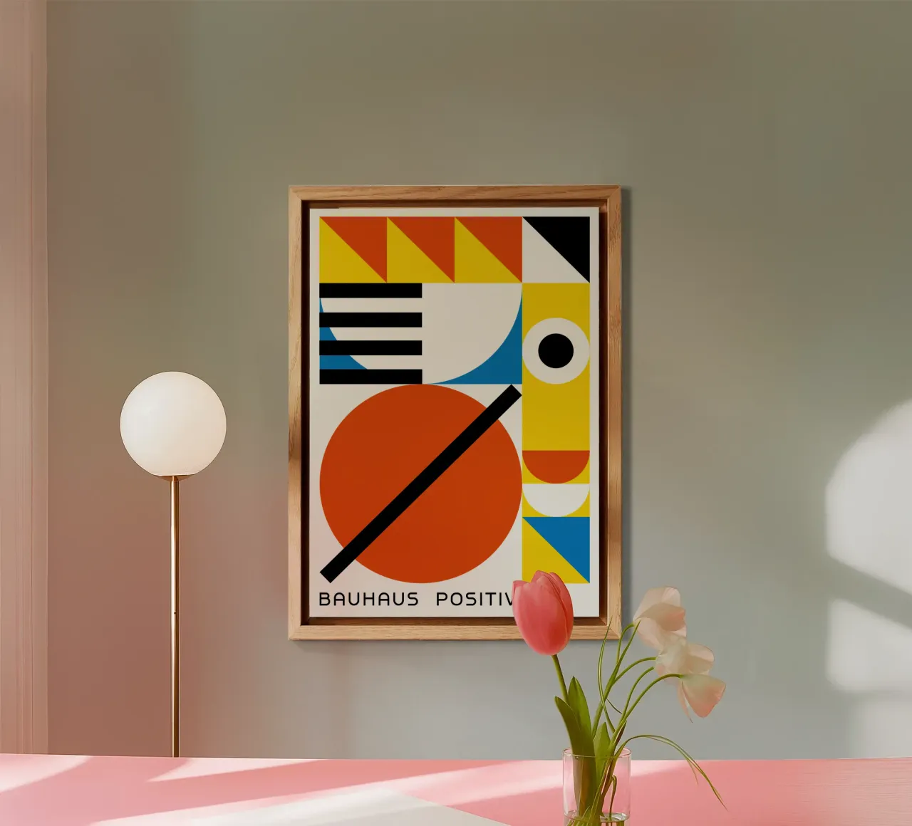 Bauhaus Positive Print | Geometric Abstract Art panneau forex de NorwesClub