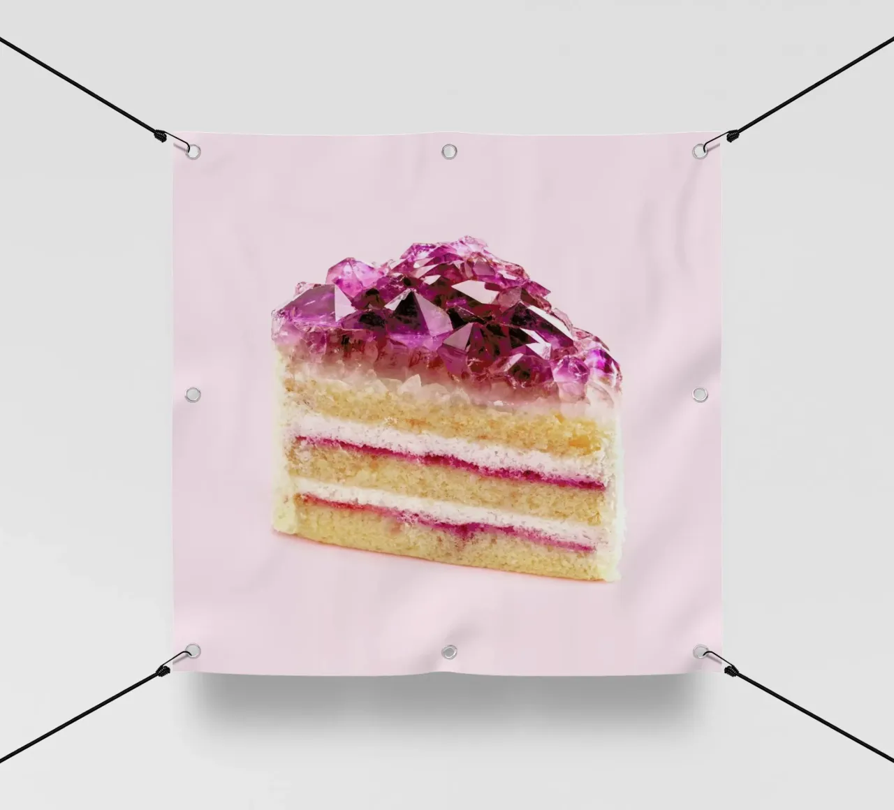 Quartz Cake telo in pvc da Paul Fuentes Design