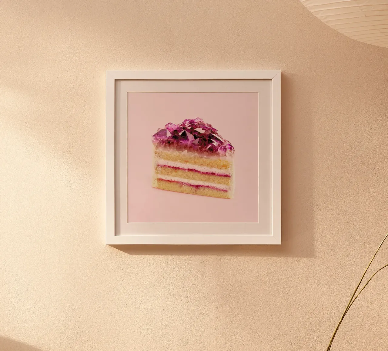 Quartz Cake poster con telaio in plastica da Paul Fuentes Design