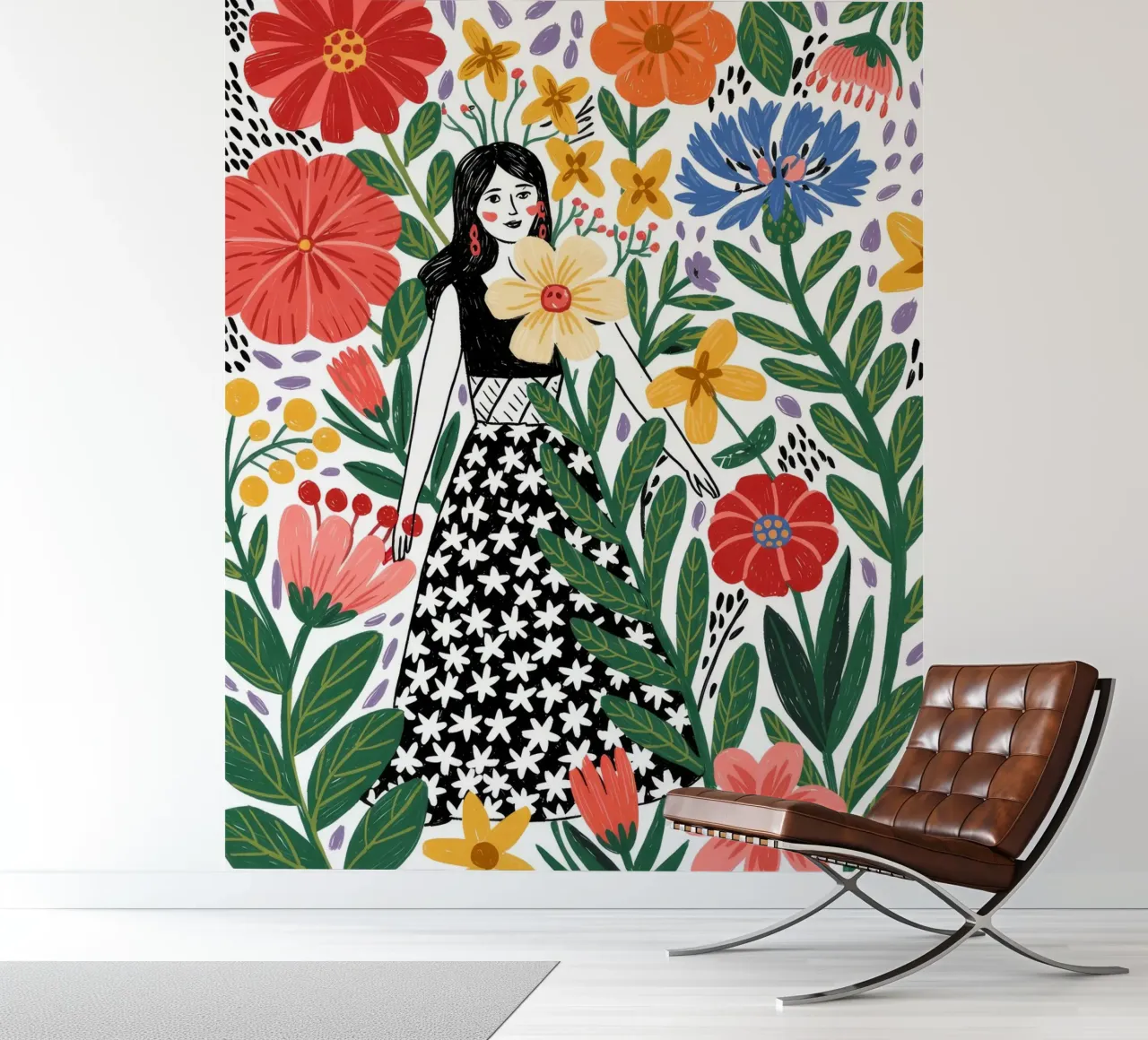 Floral Contemplation photo wallpaper by Murni Strokes