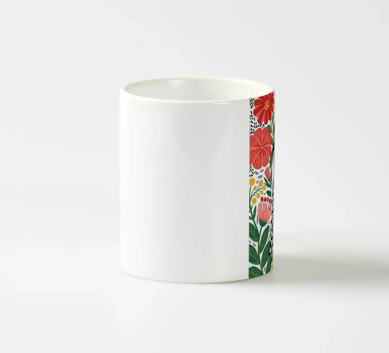 Contemplazione floreale tazza in ceramica da Murni Strokes