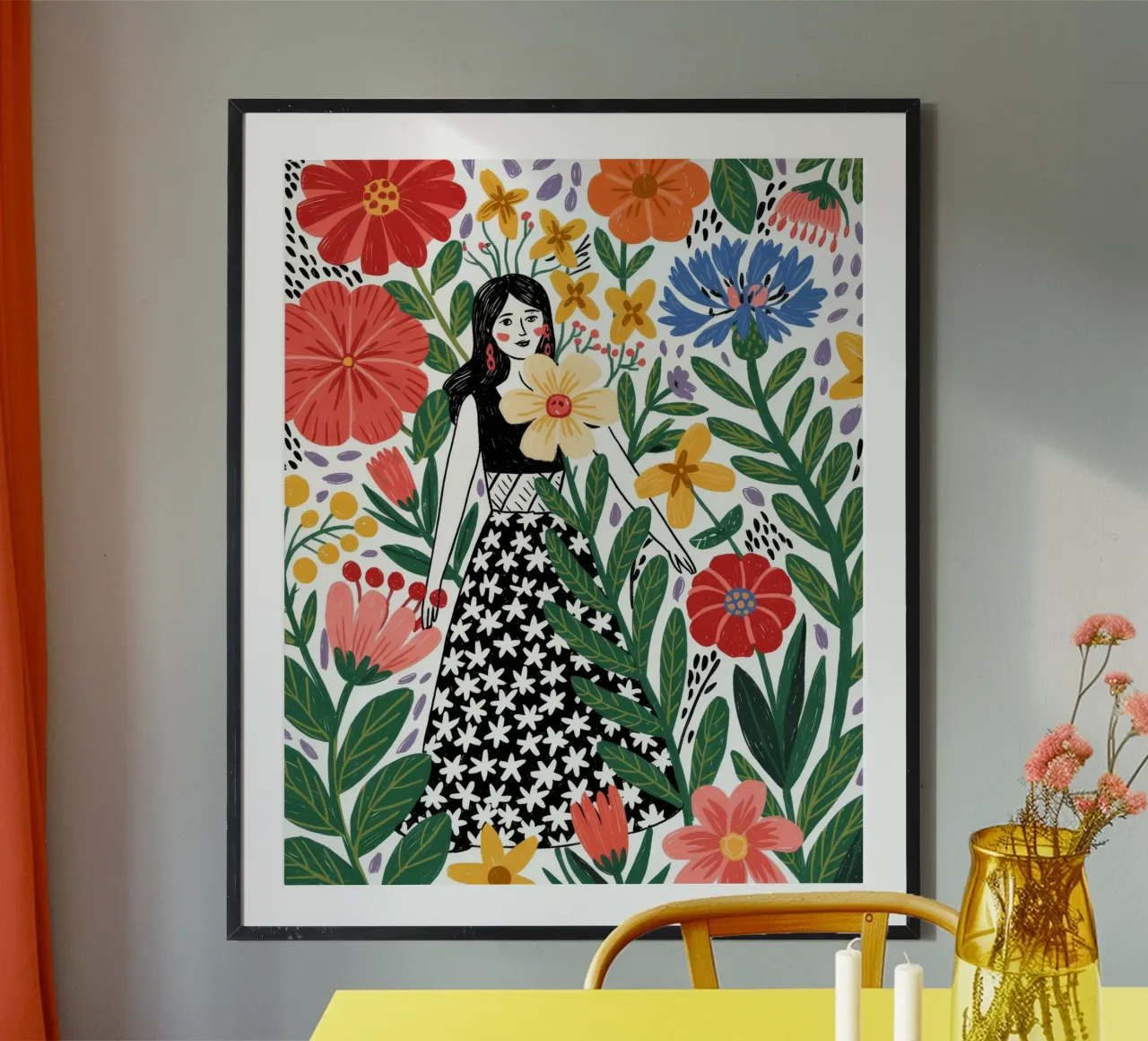 Contemplazione floreale poster da Murni Strokes