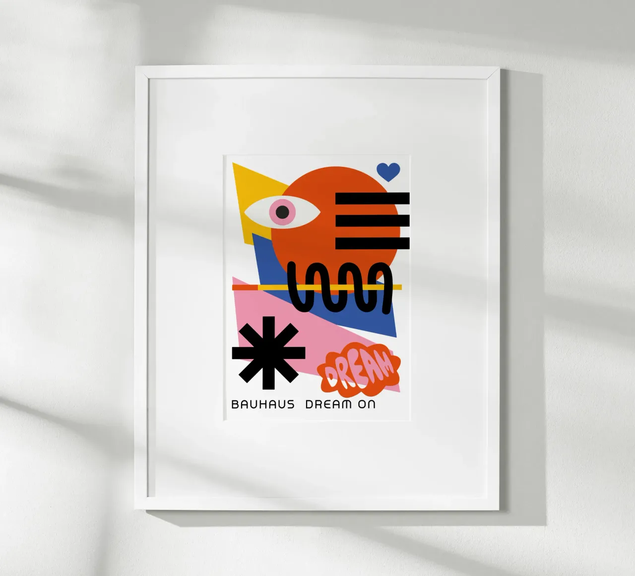 Bauhaus Dream On Print | Arte astratta geometrica poster da NorwesClub